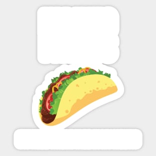 Fitness Whole Taco in My Mouth Design/Artwork Sticker